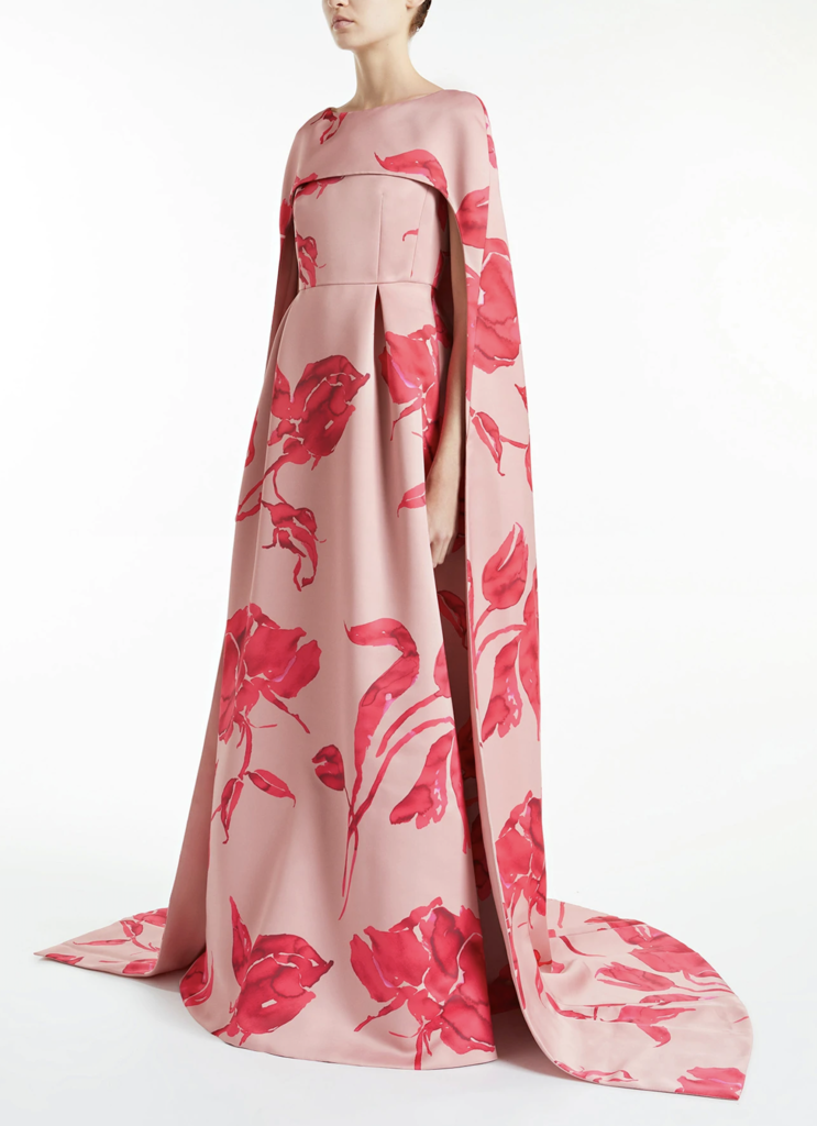 HUISHAN ZHANG DREW FLORAL PRINTED GOWN