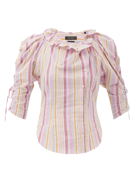 ISABEL MARANT STRIPED THERESE BLOUSE