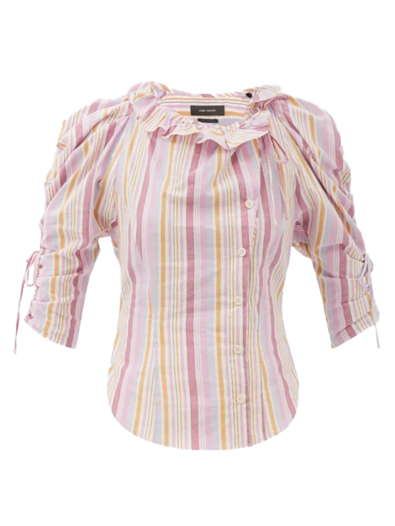 ISABEL MARANT STRIPED THERESE BLOUSE