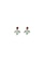 IRENE NEUWIRTH PINK TOURMALINE AND AQUAMARINE DROP EARRING