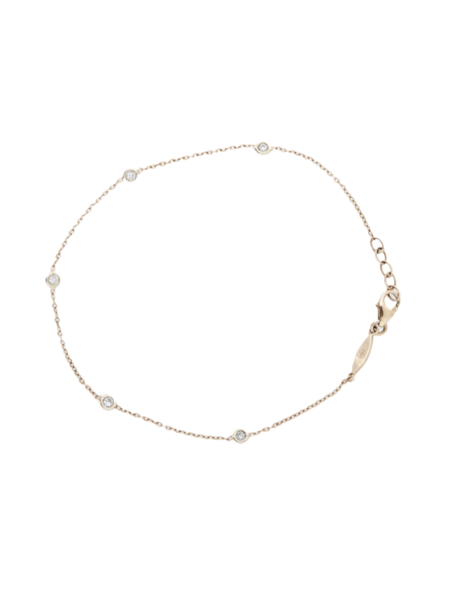 Marie-Hélène de Taillac Diamond Cat Charm Bracelet