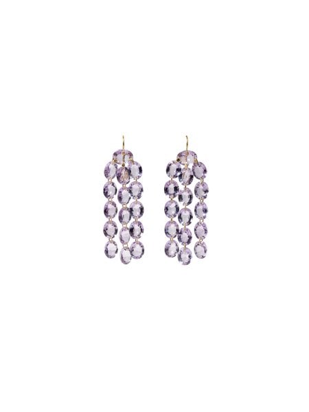 MARIE HÉLÈNE DE TAILLAC MARIE HÉLÈNE DE TAILLAC AMETHYST WATERFALL EARRINGS