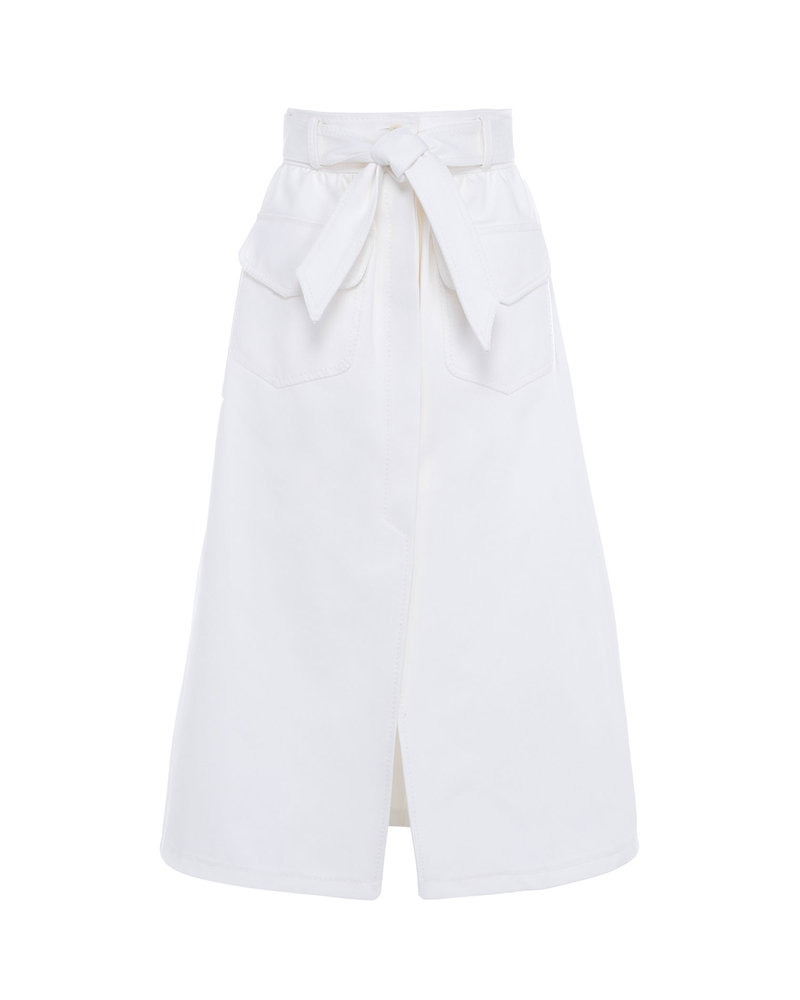 MARTIN GRANT MIDI SKIRT WITH FRONT OPENING
