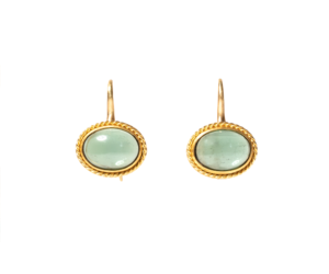 PROUNIS AQUAMARINE GRANULATED HOOK EARRINGS - Capitol