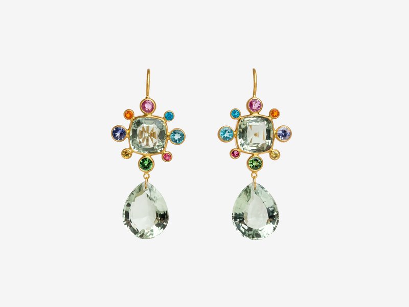 MARIE HÉLÈNE DE TAILLAC BYZANTINE DROP EARRINGS