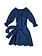 LORETTA CAPONI EYELET POET DRESS WITH BELT