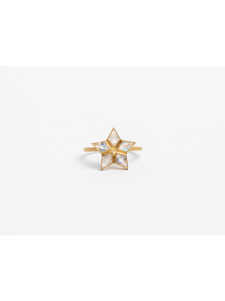 MARIE HÉLÈNE DE TAILLAC MOONSTONE STAR RING