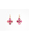 IRENE NEUWIRTH GEMMY GEM SPINEL, RUBELLITE & PEARL CROSS EARRINGS