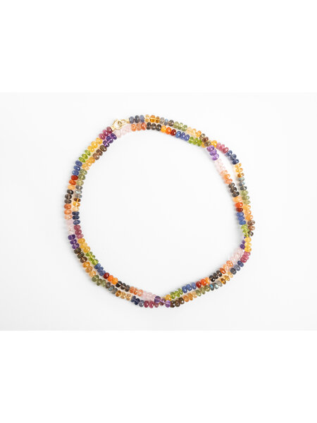 IRENE NEUWIRTH GEMMY GEM CANDY BEADED MULTI STONE NECKLACE