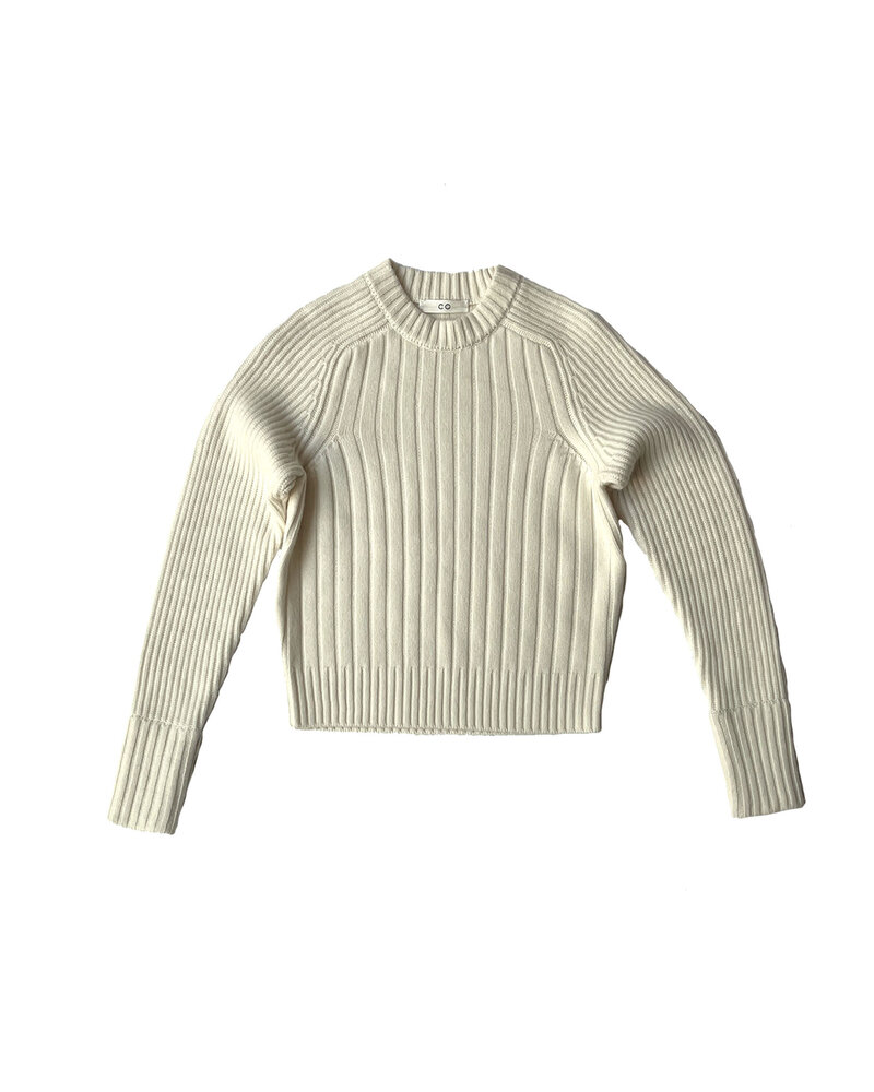 CO CREW NECK RIBBED SWEATER