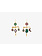 GRAINNE MORTON VICTORIAN POINTING HAND BALANCE DROP EARRINGS