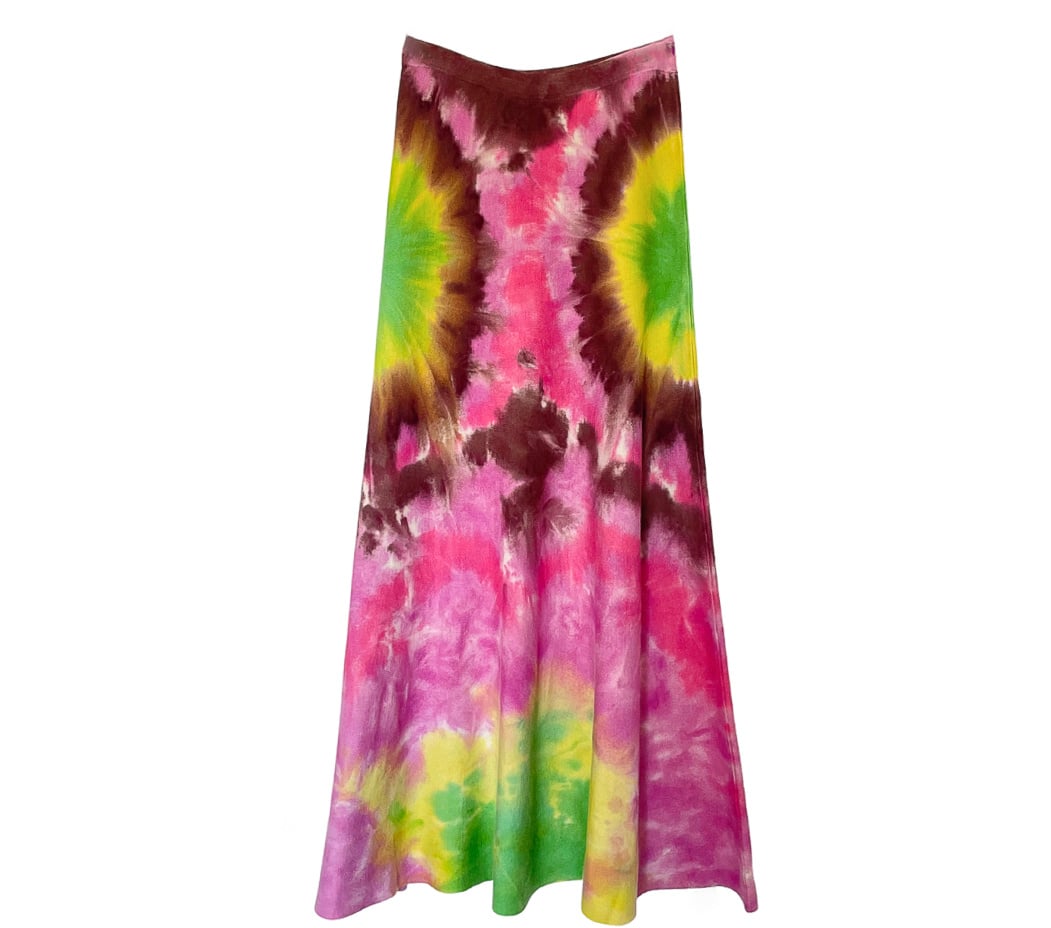 GABRIELA HEARST TIE DYE MIDI OLIVE SKIRT - Capitol