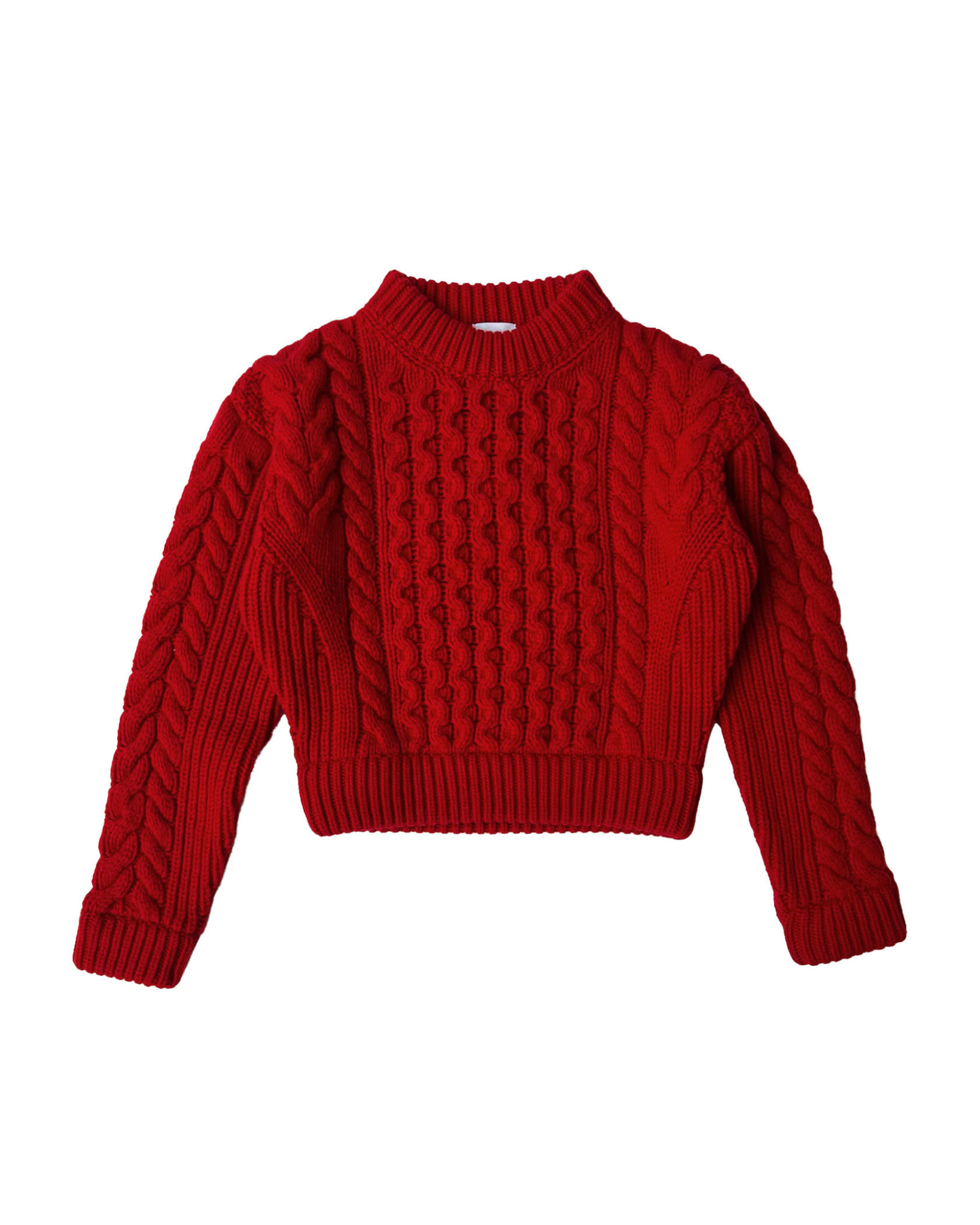 PATOU CABLEKNIT CROPPED PULLOVER - Capitol