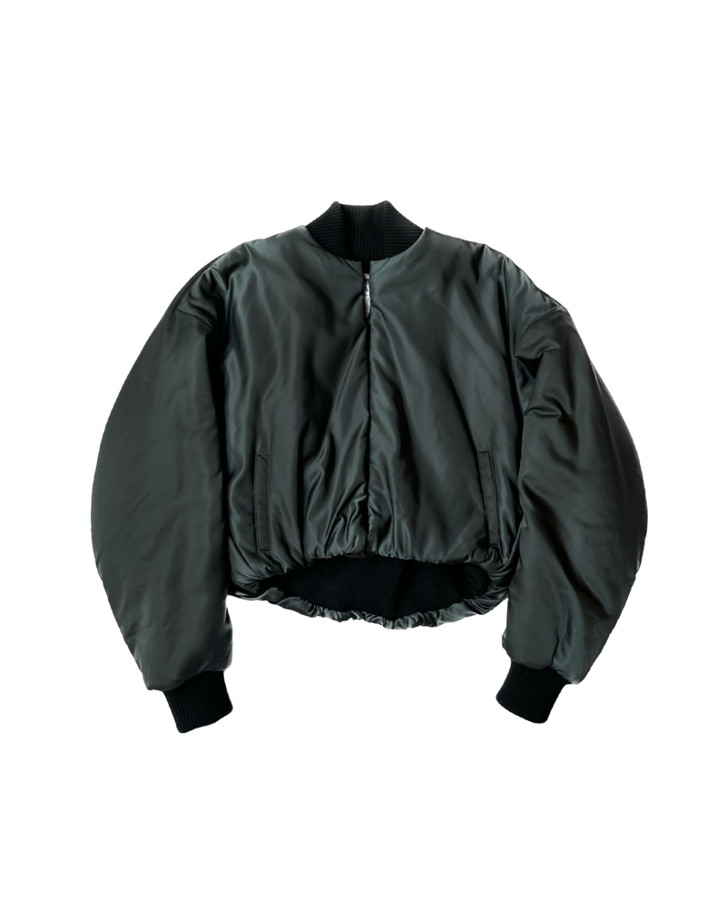 Embroidered Padded Cotton-Velvet and Satin Bomber Jacket