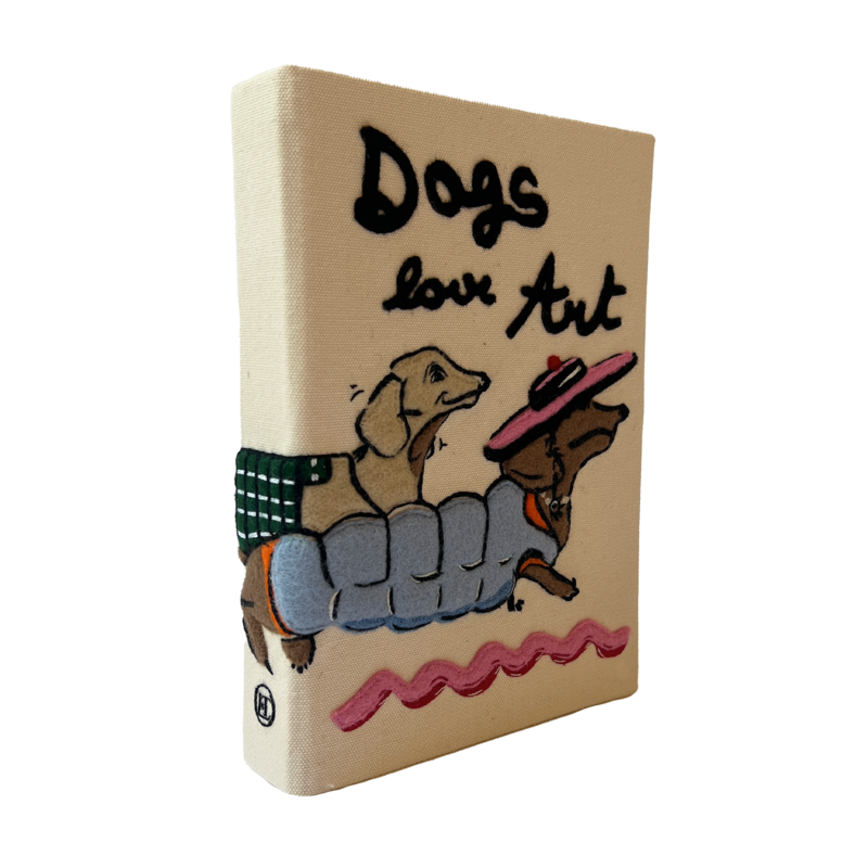 OLYMPIA LE TAN DOGS LOVE ART CLUTCH - Capitol