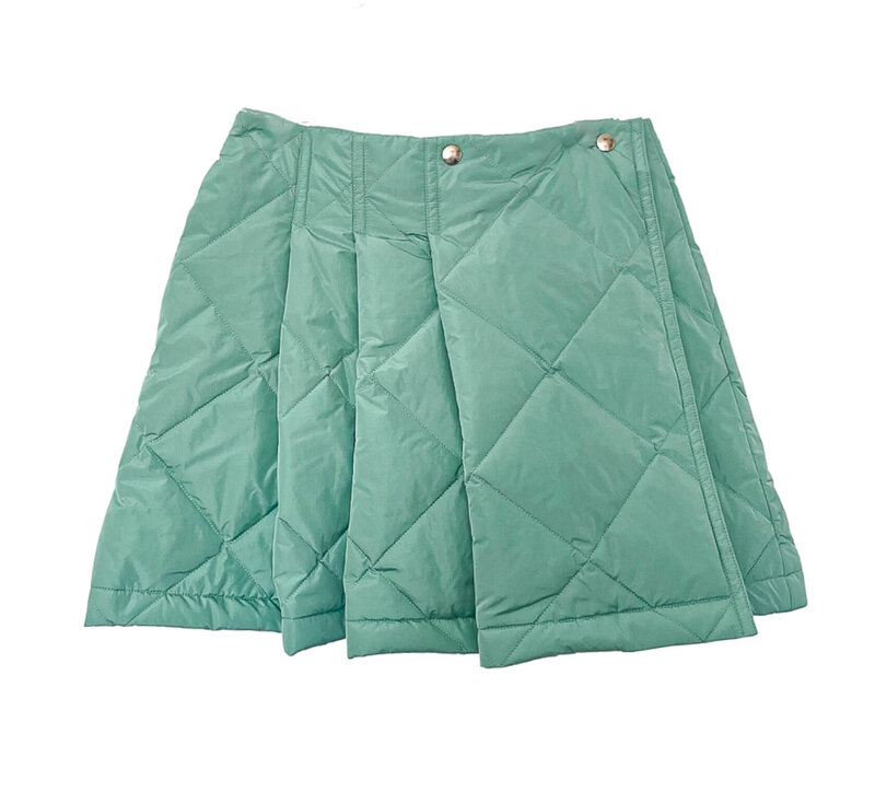 PLAN C HIGHWAISTED QUILTED MINI SKIRT - Capitol