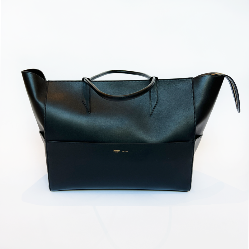 METIER SMOOTH LEATHER INCOGNITO LARGE CABAS TOTE