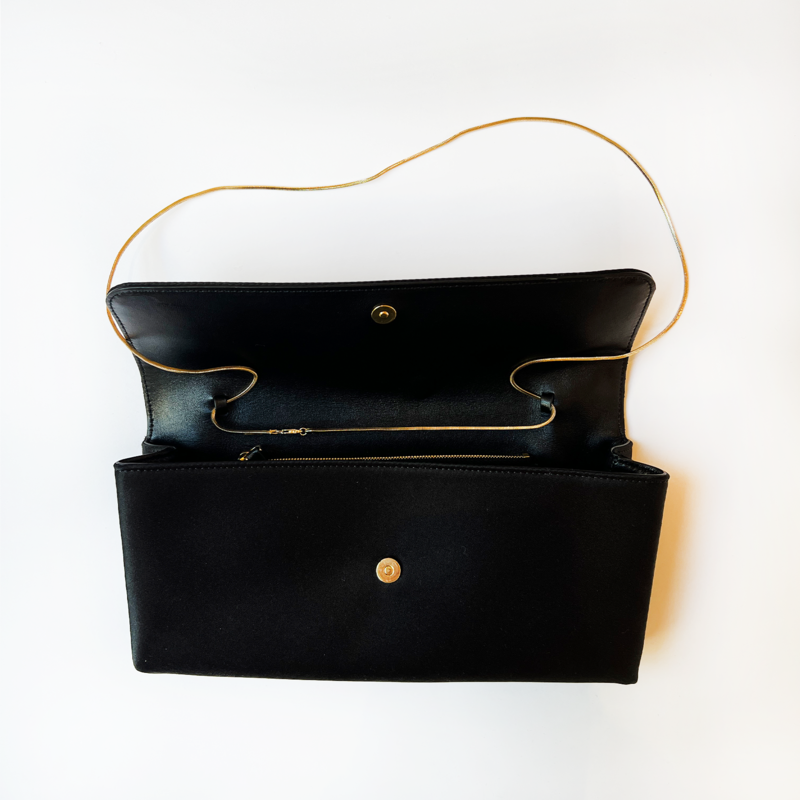 UMI  BAG GLAZED ORGANZA BLACK