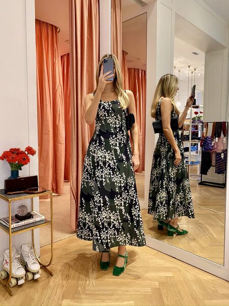 BERNADETTE LILY OF THE VALLEY MIDI DRESS