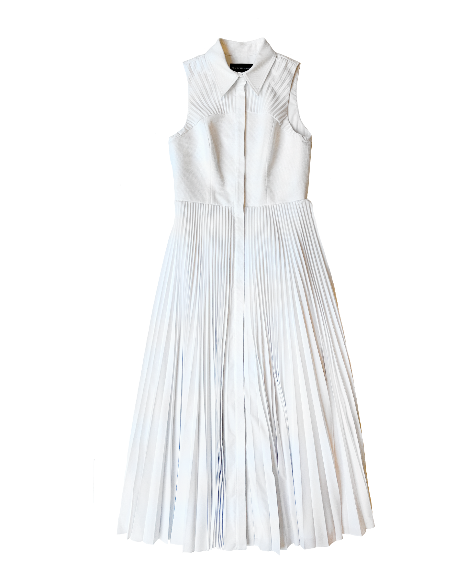 BRANDON MAXWELL PLEATED BUSTIER LONG DRESS - Capitol