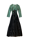 TRACY FEITH PARIS REVIEW GOWN WITH BOW AND BELT