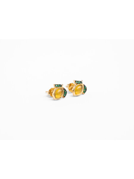 BRENT NEALE LEMON STUD EARRINGS