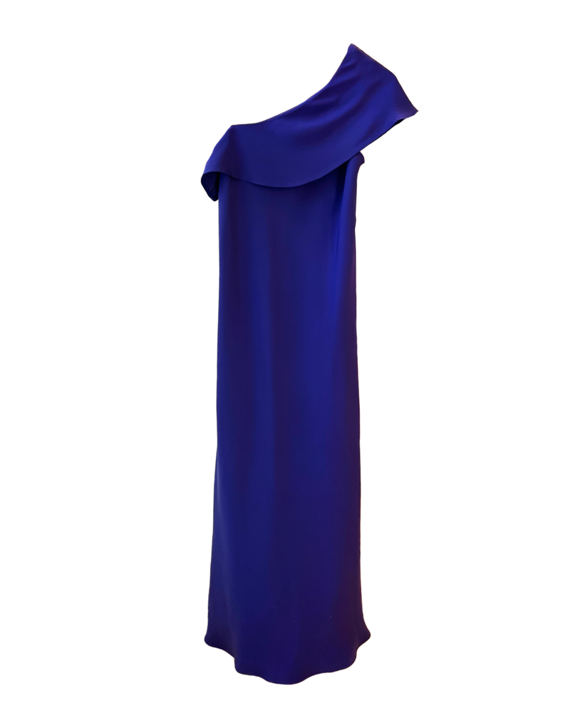 BRANDON MAXWELL PLEATED BUSTIER LONG DRESS