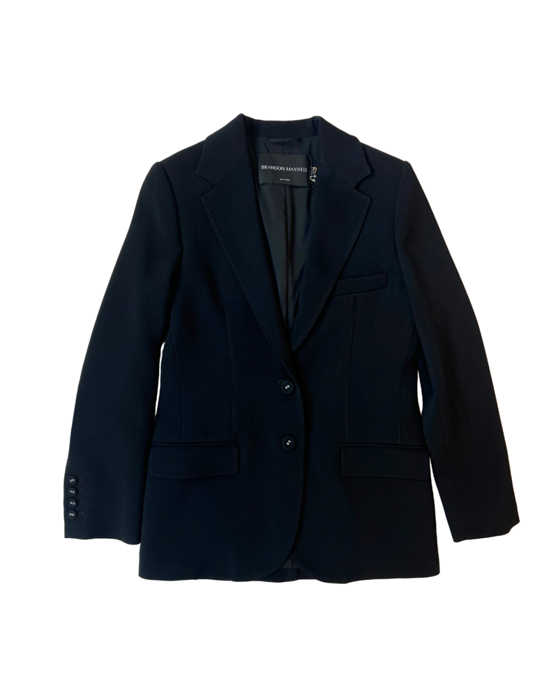 BRANDON MAXWELL SINGLE BREASTED BLAZER