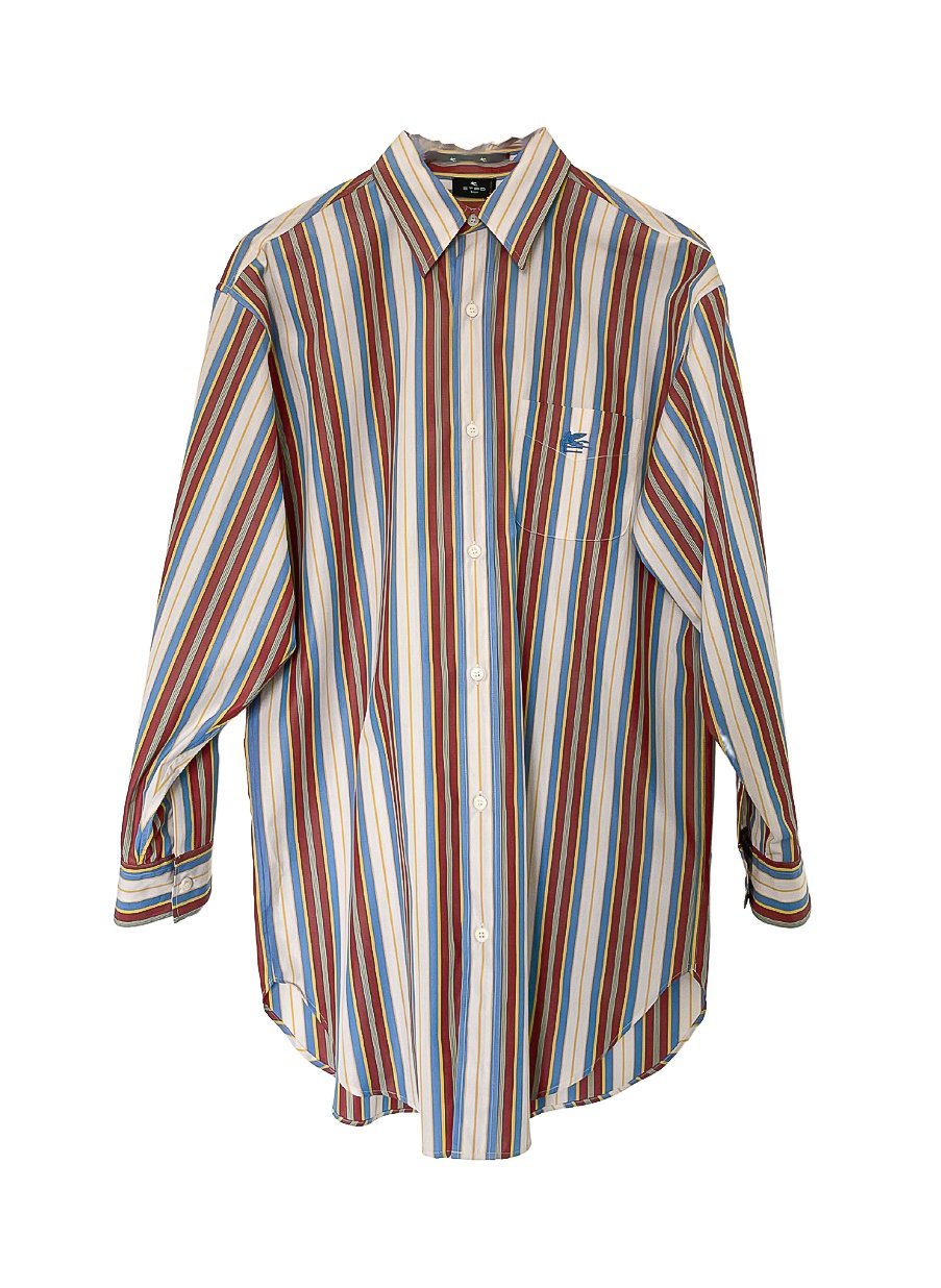 ETRO STRIPE BUTTON DOWN SHIRT