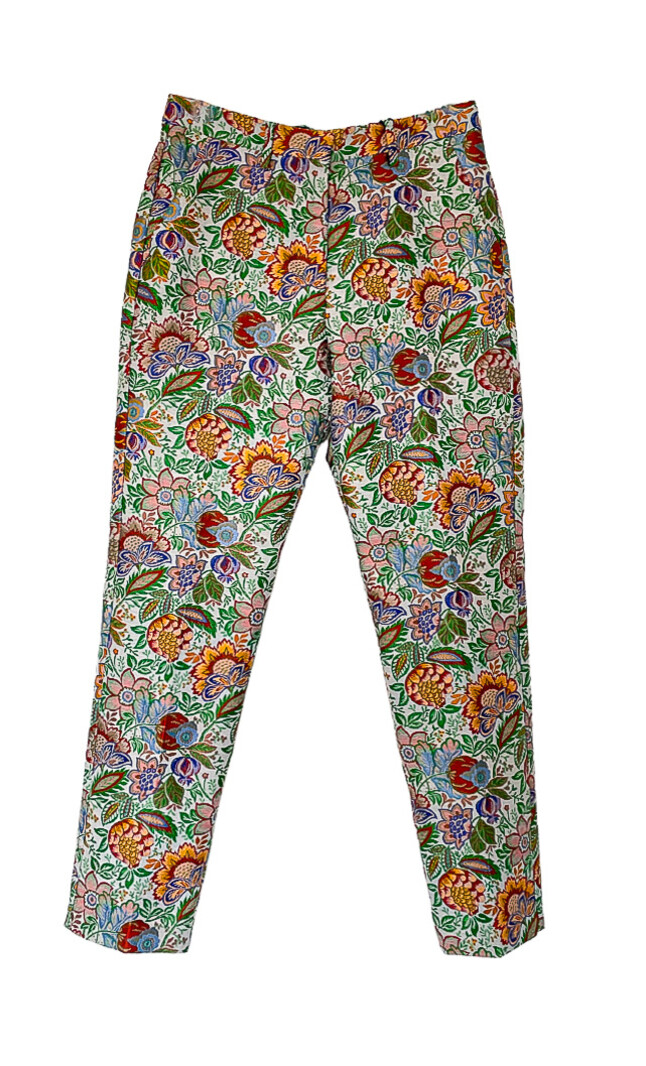 ETRO HIGH WAISTED FLORAL TROUSER