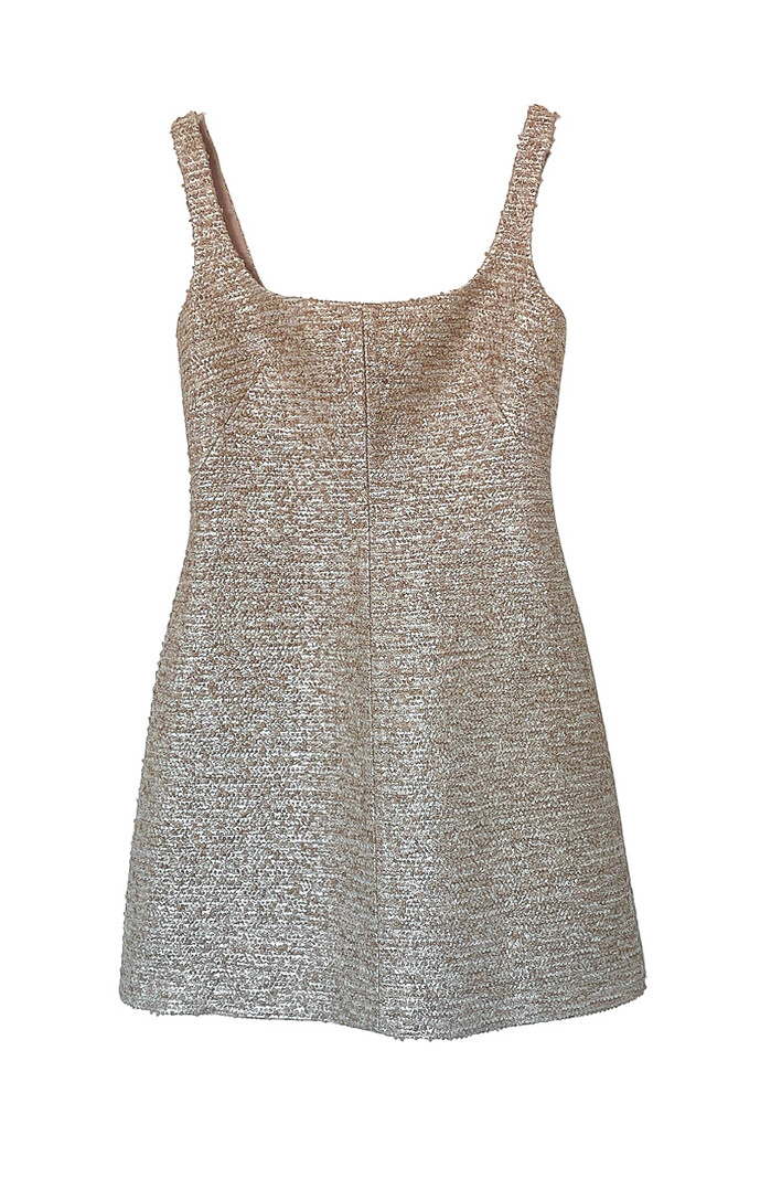 EMILIA WICKSTEAD JACQUARD TWEED MINI DRESS - Capitol