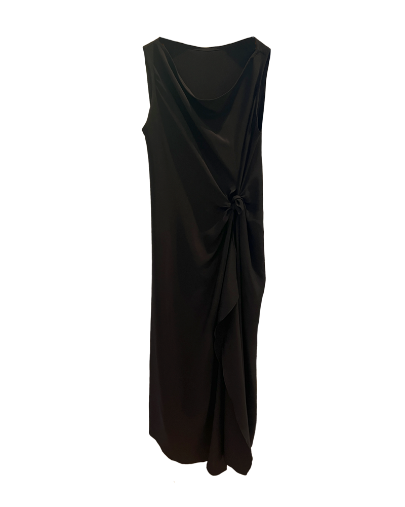 STEPHAN JANSON TIE WAIST COLUMN DRESS