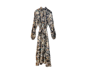 Leopard-Pint Silk-Wool Midi Slip Dress By Brandon Maxwell