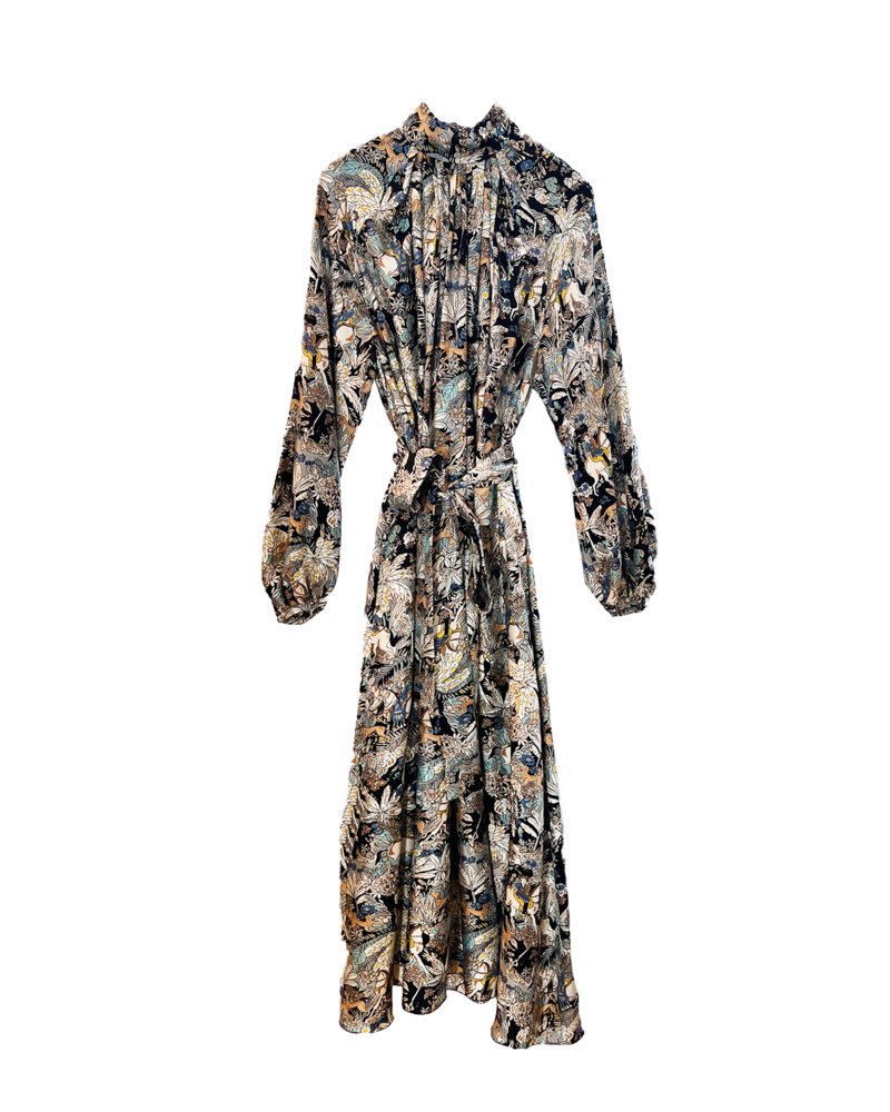 GABRIELA HEARST SILK CEDRIC PRINTED DRESS