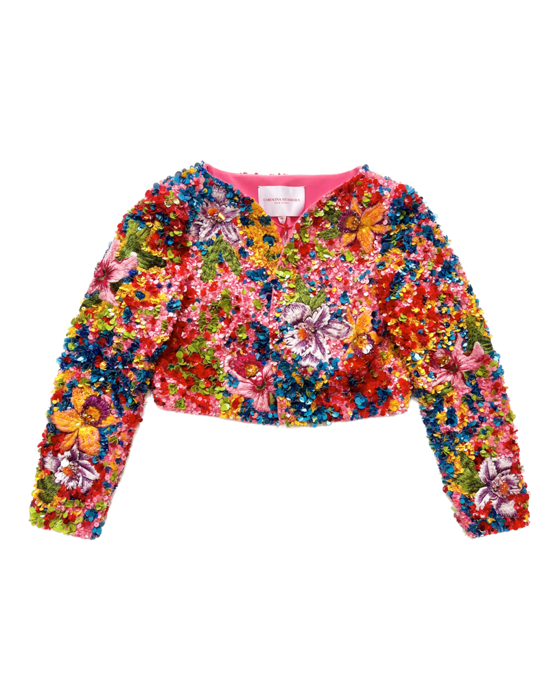 Embellished on sale cropped jacket