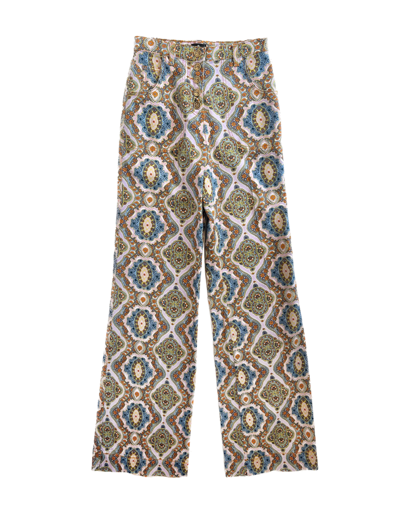 ETRO HIGH WAISTED PRINTED DENIM