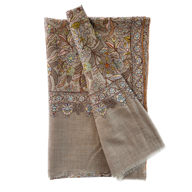 YASER INTRICATE ALL OVER EMBROIDERED SHAWL