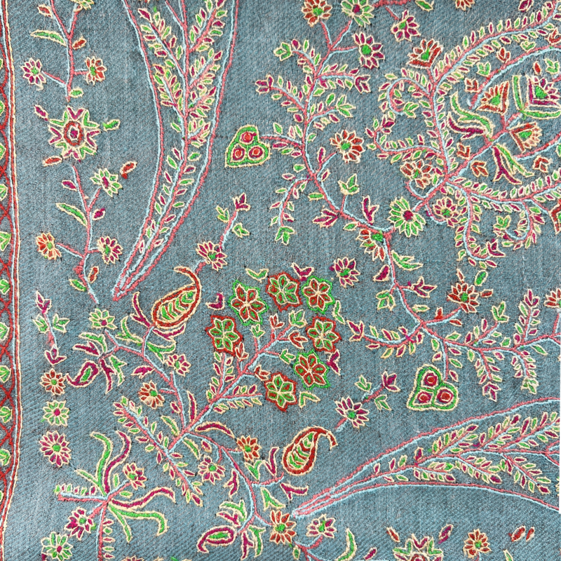 YASER INTRICATE EMBROIDERED SHAWL