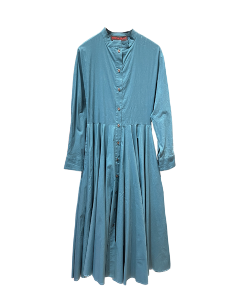 MARTIN GRANT COTTON MIDI SHIRTDRESS