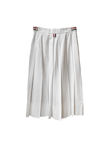 THOM BROWNE HIGHWAISTED PLEATED SKIRT