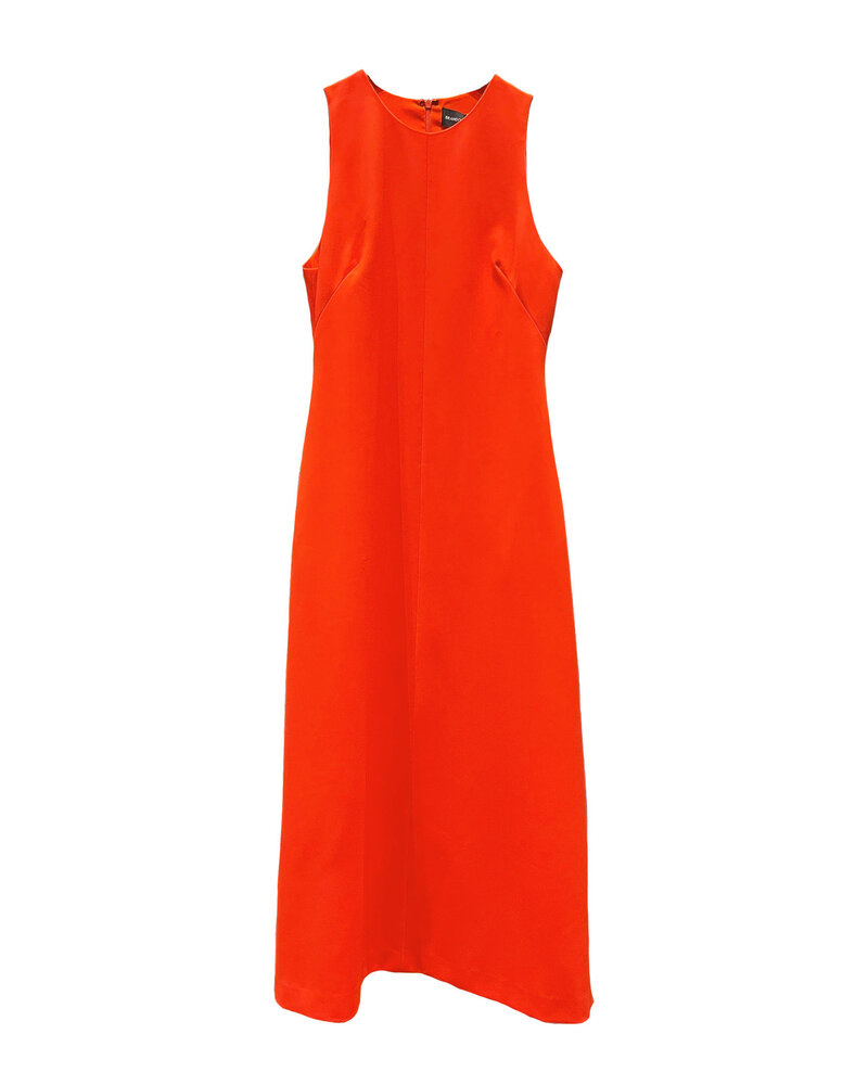 Brandon Maxwell Exclusive Midi Dress In Orange