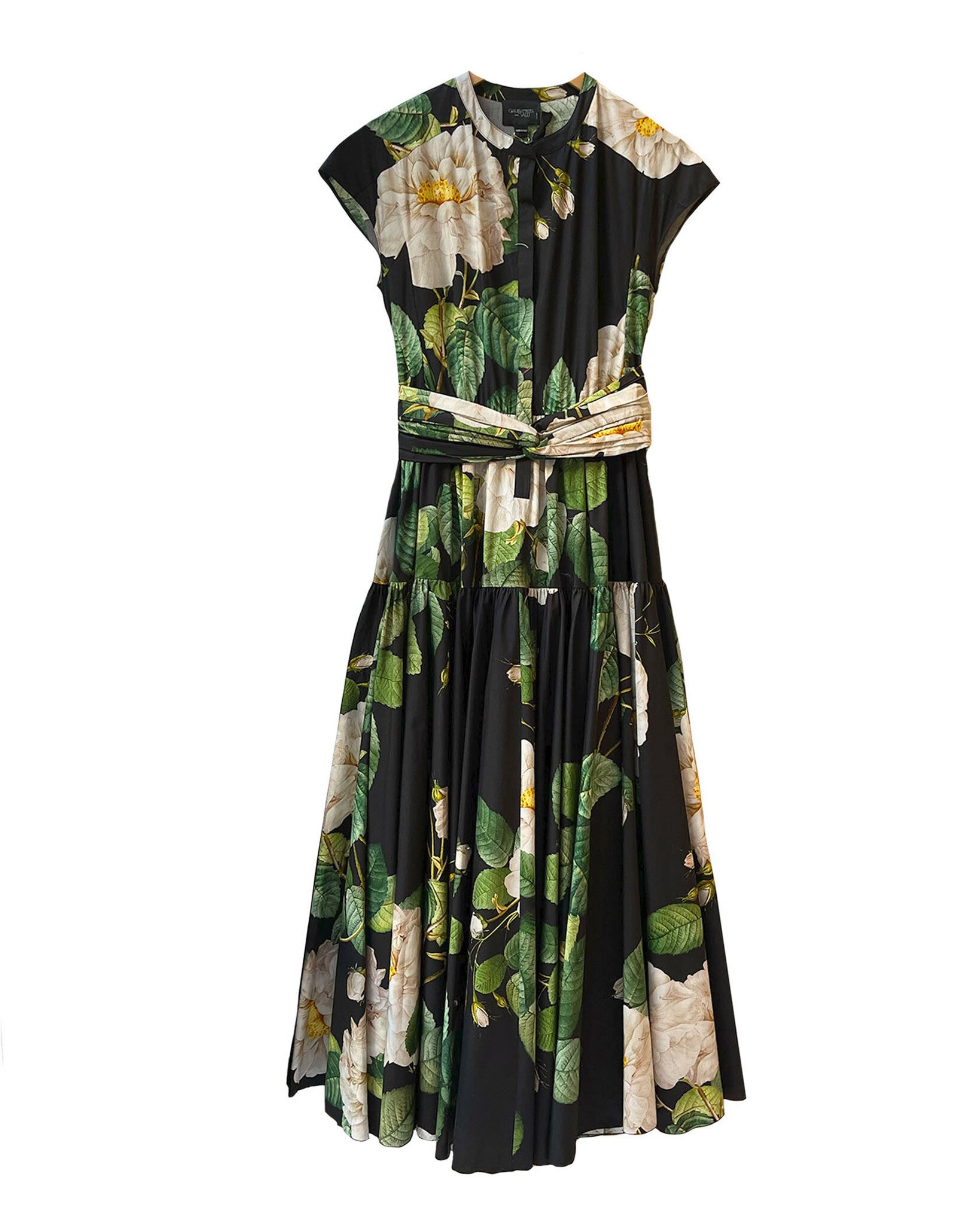 GIAMBATTISTA VALLI MAGNOLIA PRINT MIDI DRESS - Capitol