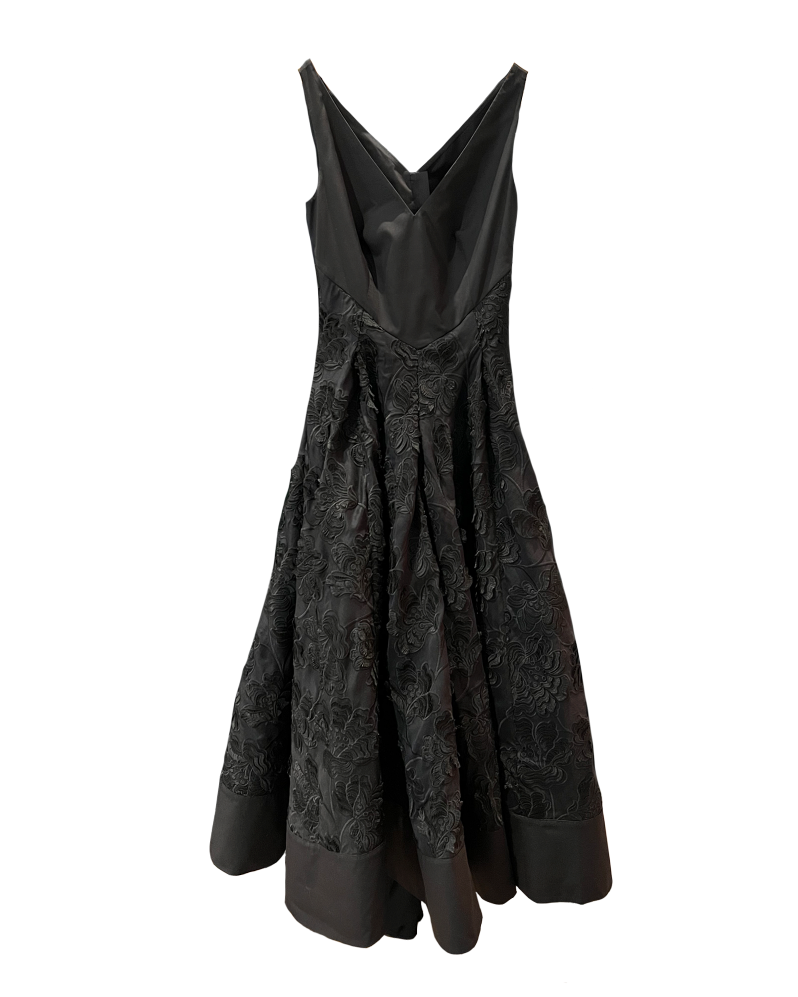 Patou embroidered sleeveless mini dress - Black