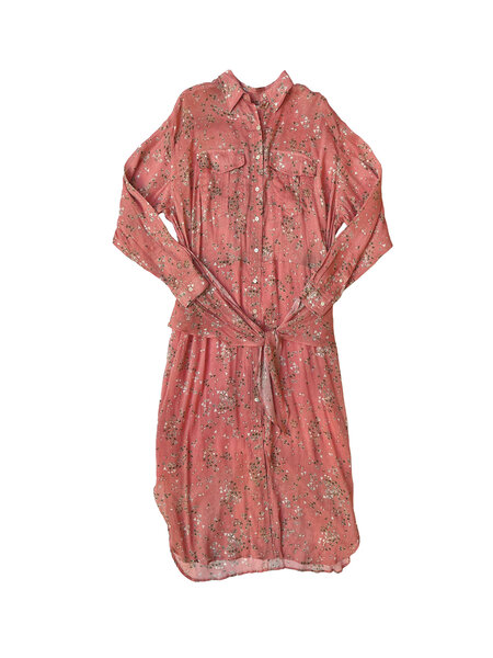 ISABEL MARANT PRINTED KNOTTED WAIST ANESY DRESS