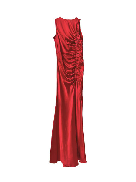 ALEJANDRA ALONSO ROJAS RUCHED TANK GOWN