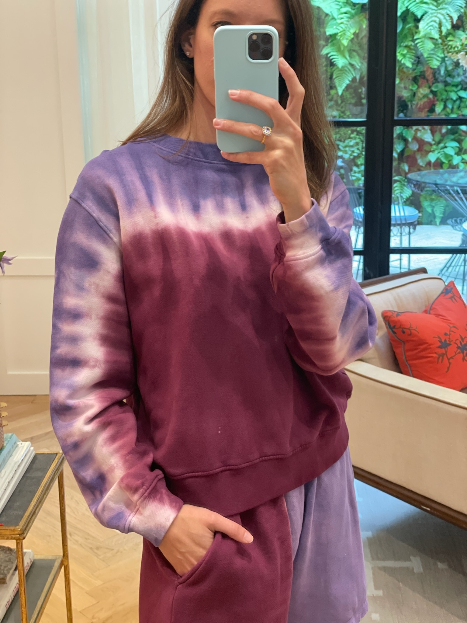 The elder statesman tie dye sweater hotsell