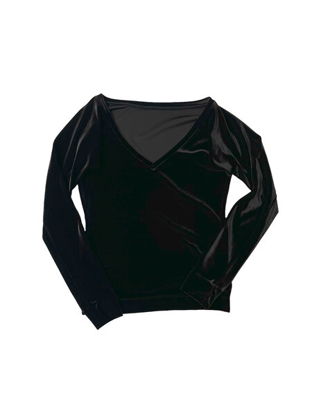 STEPHAN JANSON VELVET REVERSIBLE BLOUSE