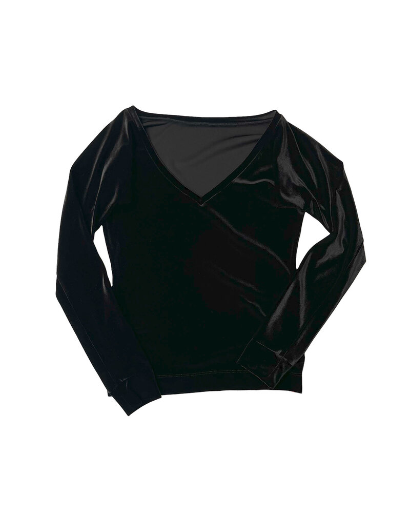 STEPHAN JANSON VELVET REVERSIBLE BLOUSE