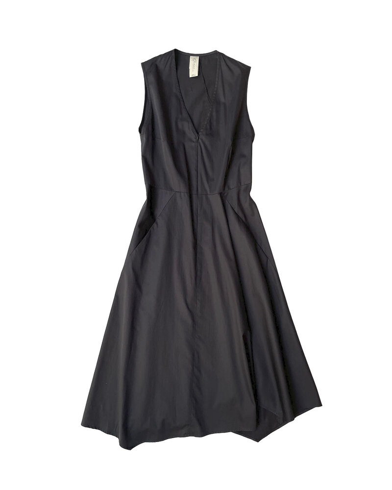 ZERO + MARIA CORNEJO V-NECK WAVE DRESS