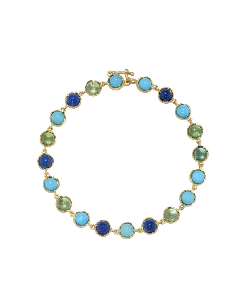 IRENE NEUWIRTH SMALL CLASSIC LINK MIXED STONE BRACELET